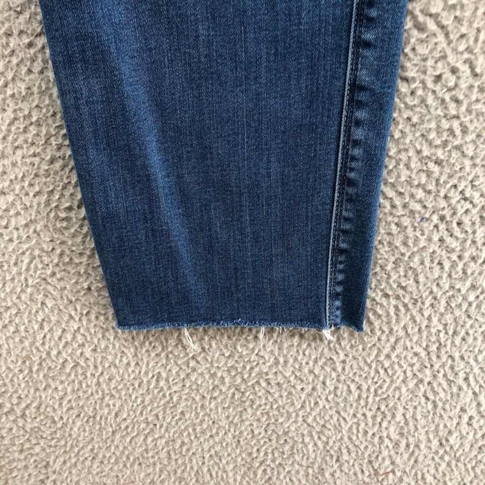Frame Le Sylvie Slender Straight Jeans Womens 31 12Blue Raw Hem LSYCRA865 - Picture 2 of 10